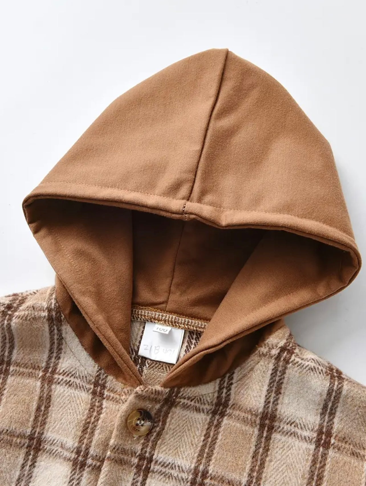 Coco Plaid Hooded Little One Jacket