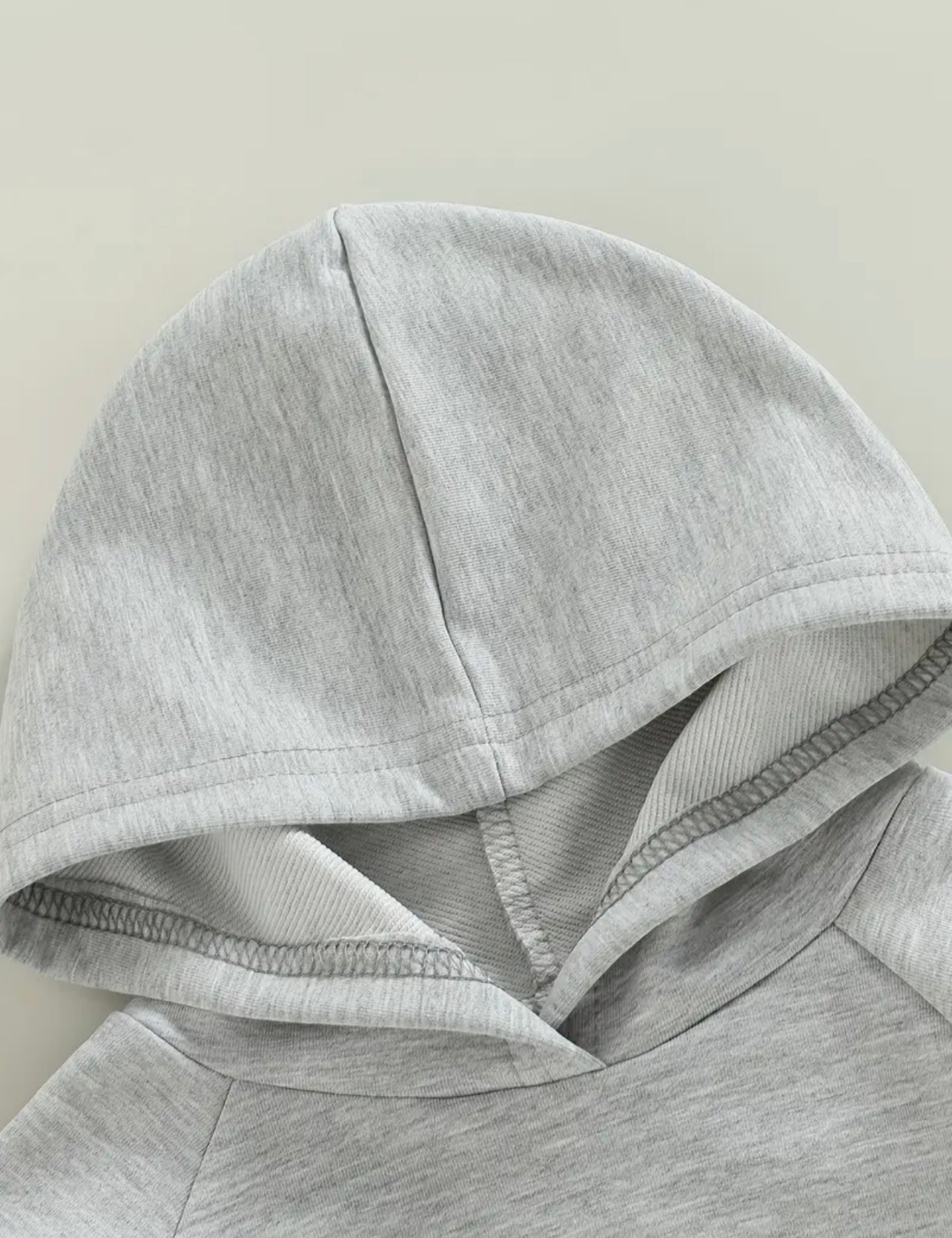 Gray Hooded Bubble Romper