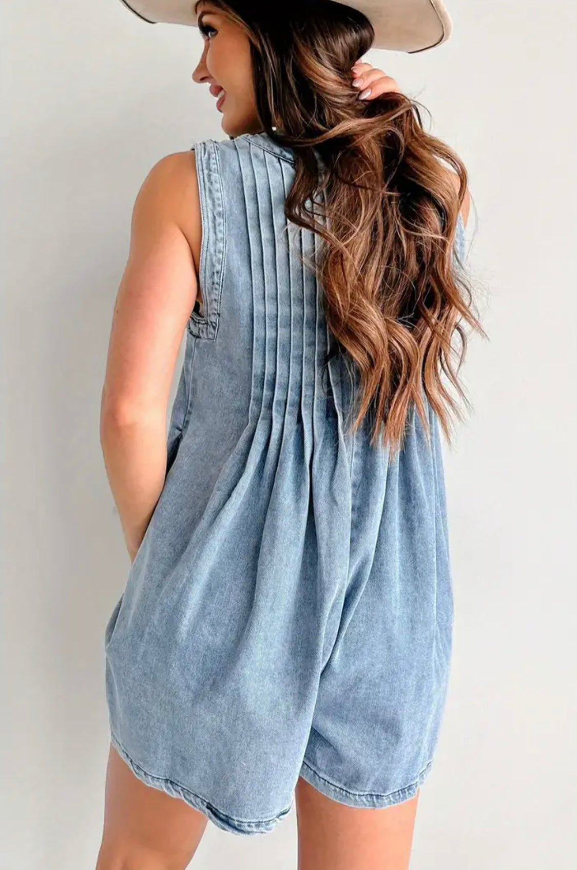 Yee Haw Denim Romper