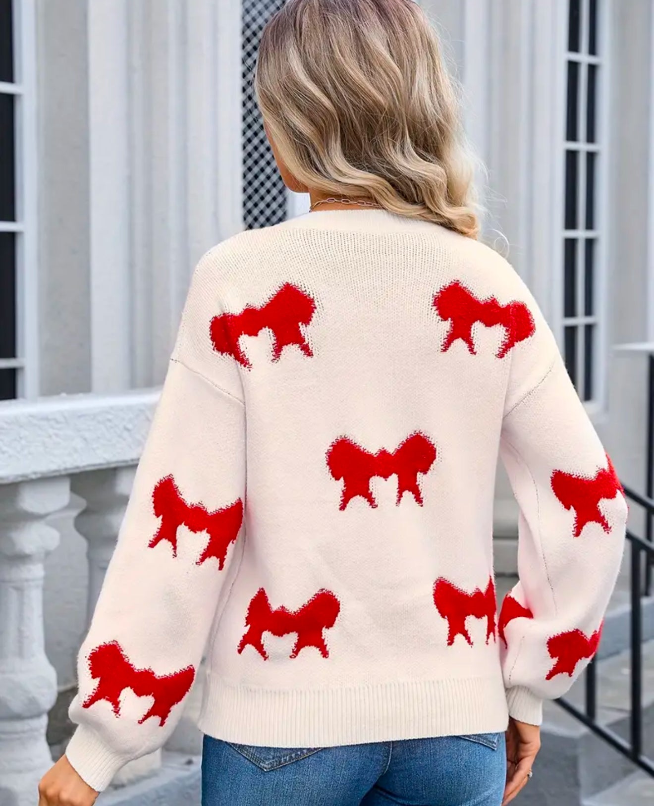 Red Bow Sweater