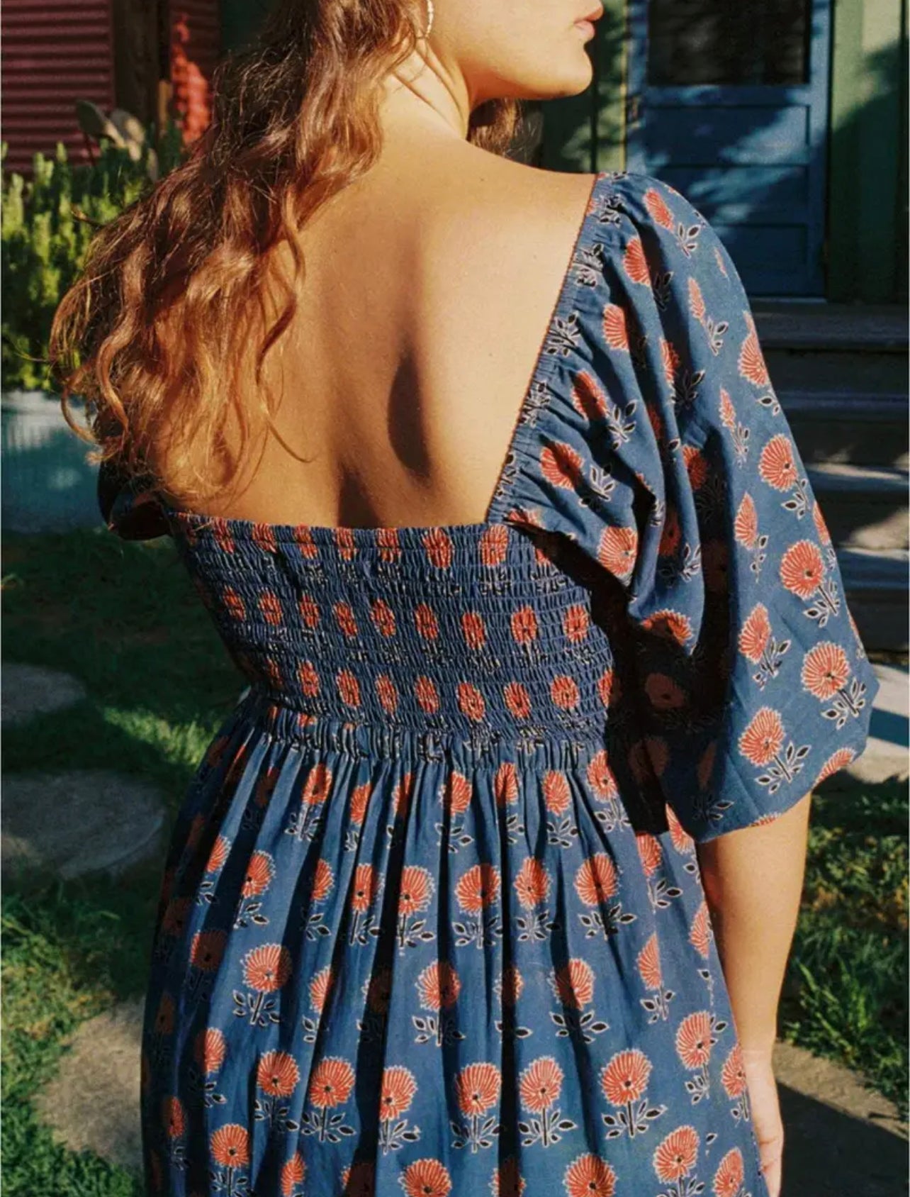 Blue Floral Dress