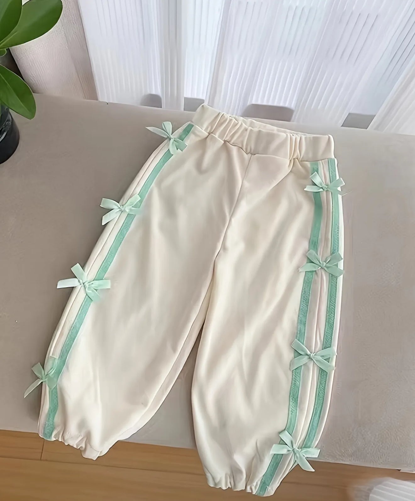 Green Bow Little One Jogger