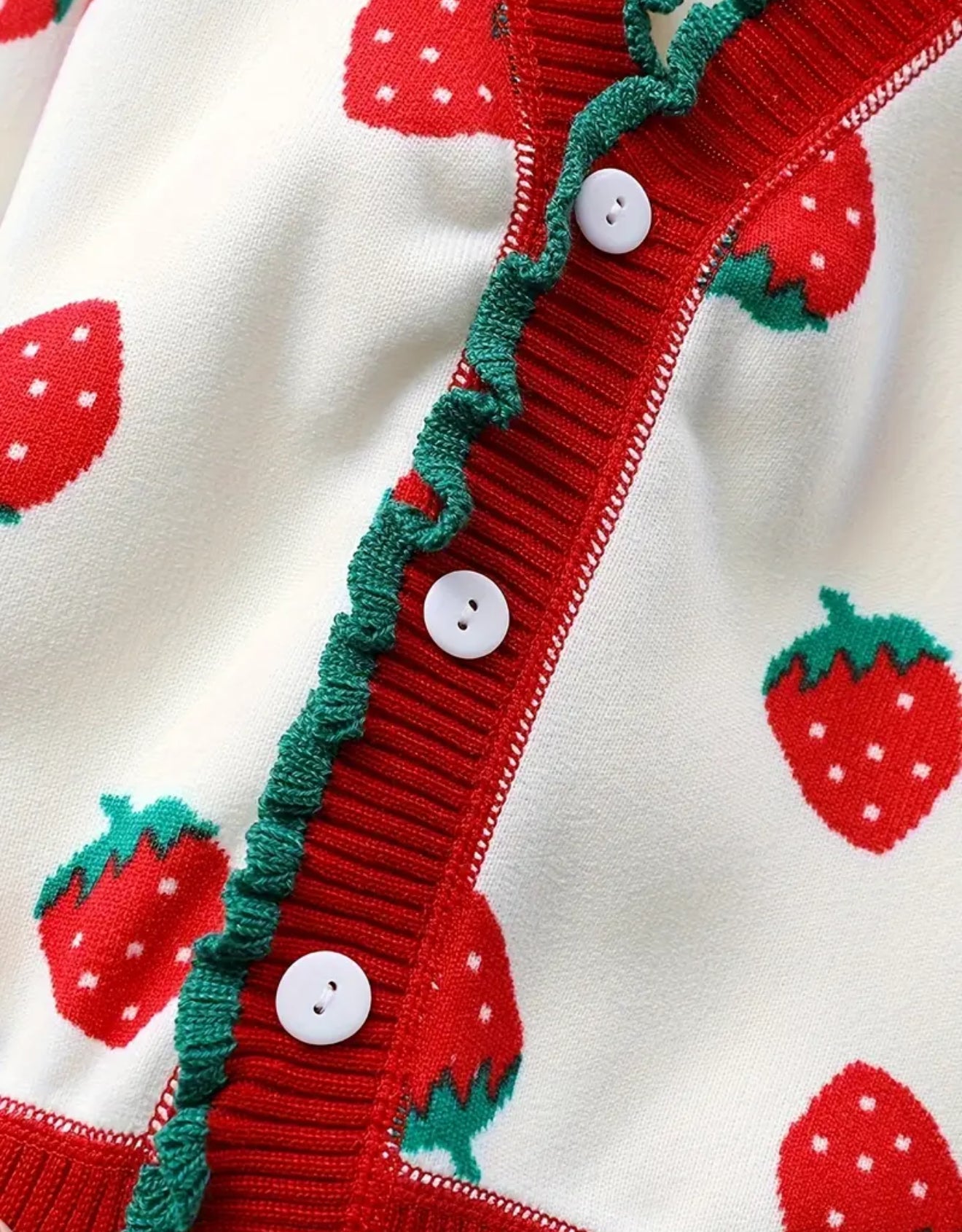 Strawberry Little One Cardigan