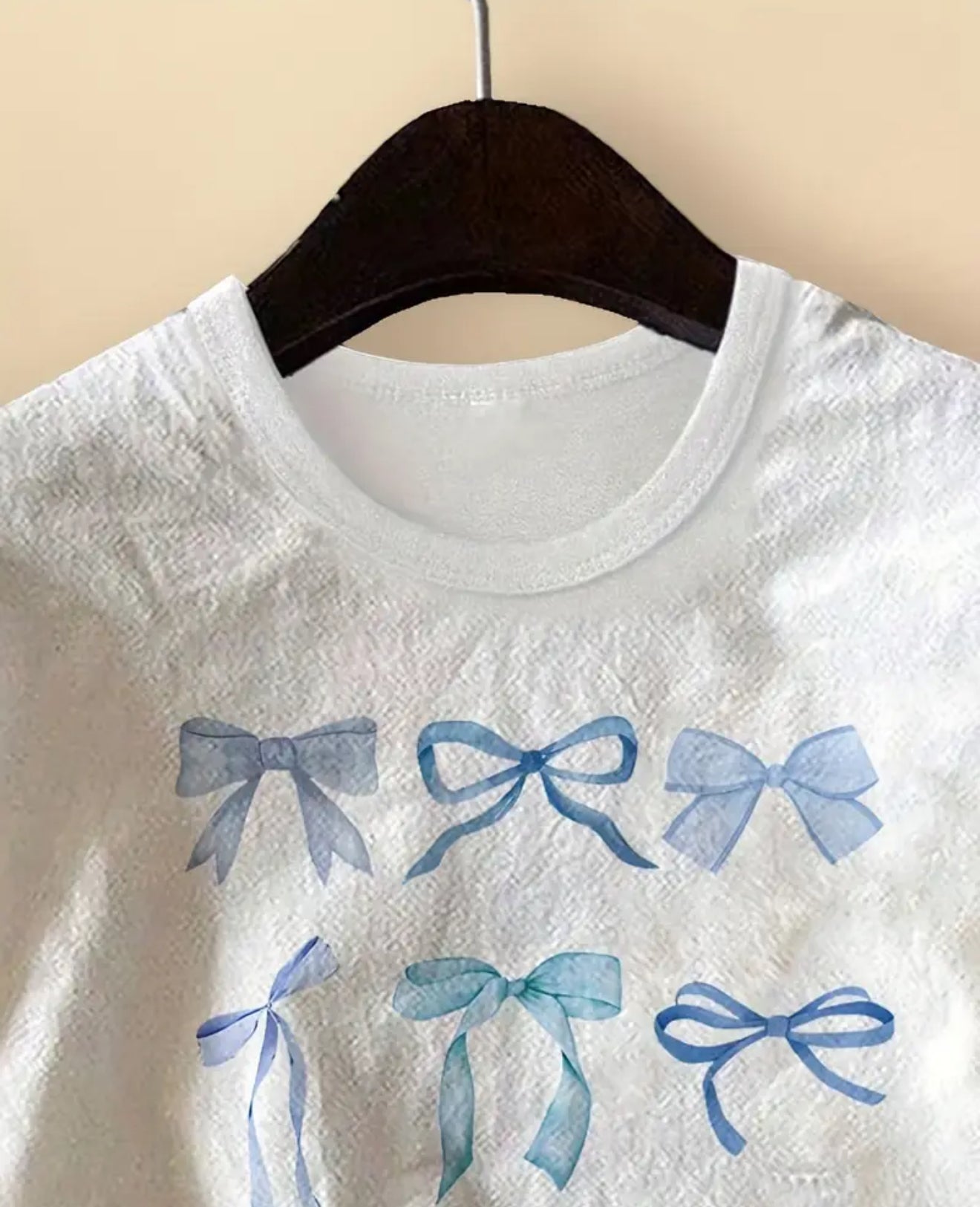 Blue Bow Little One Tee