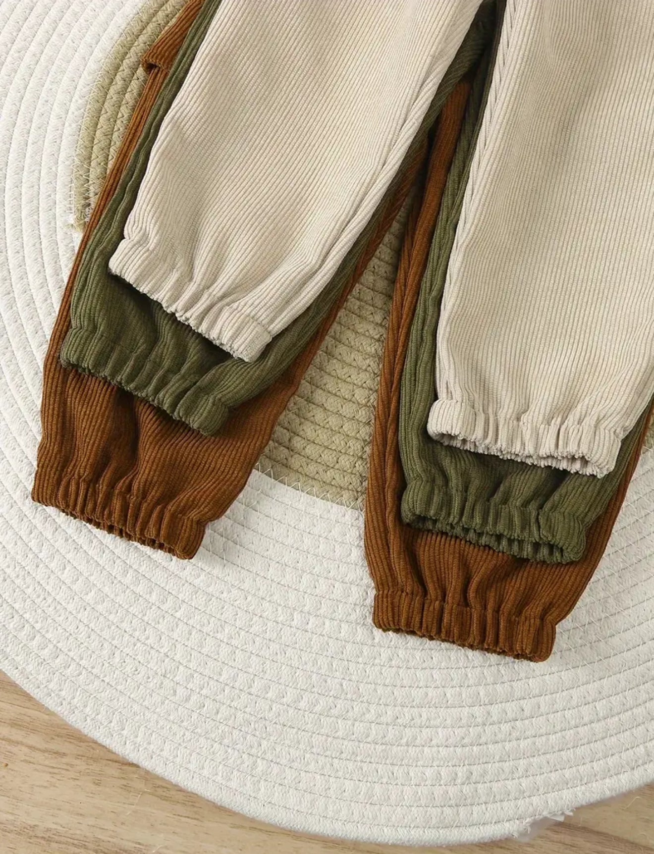 Green Little One Corduroy Jogger