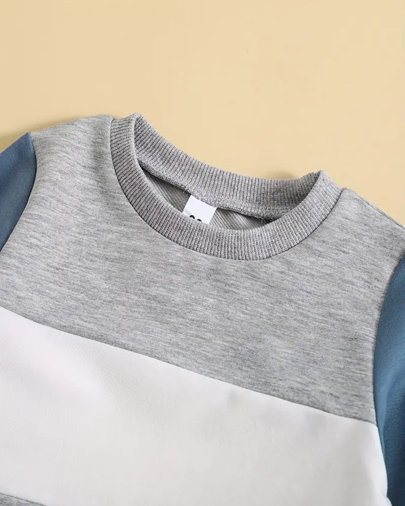 Blue Colorblock Little One Sweatsuit