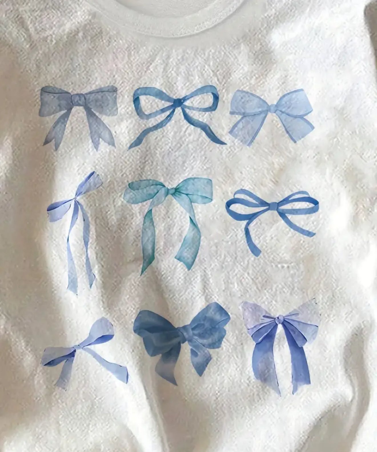 Blue Bow Little One Tee