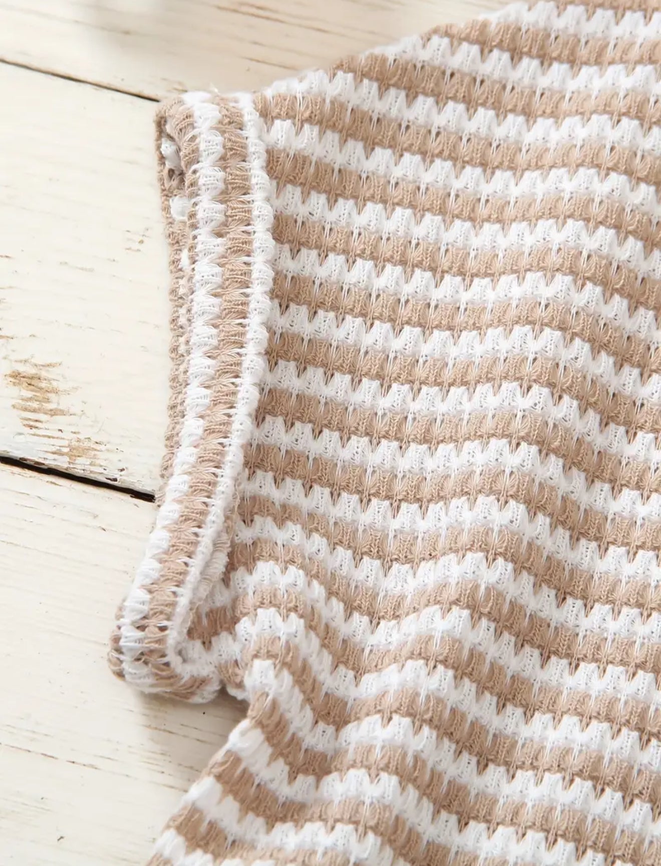 Neutral Stripped Top Little One