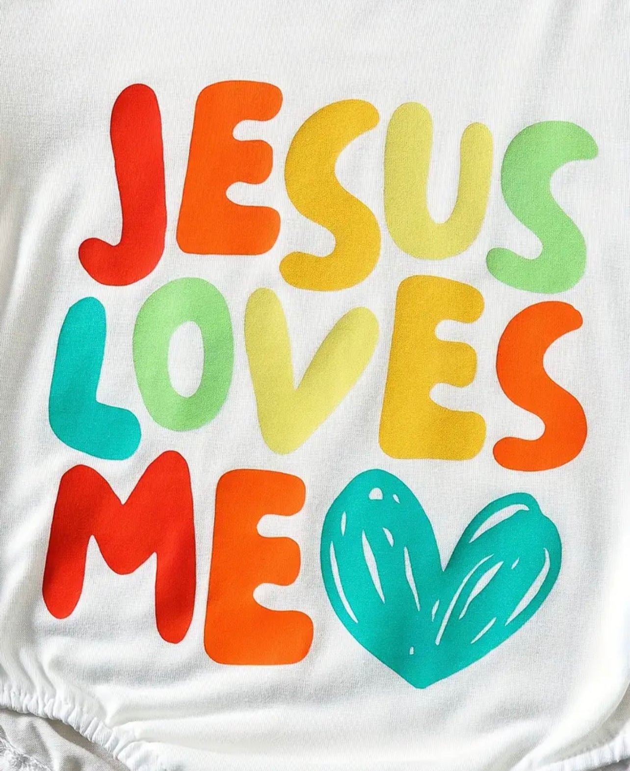 Jesus Loves Me Bubble Romper