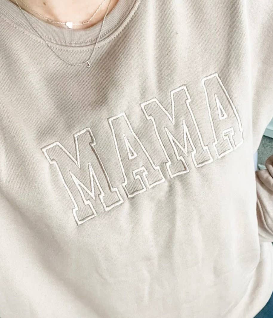 Mama Tan Embroidered Sweatshirt